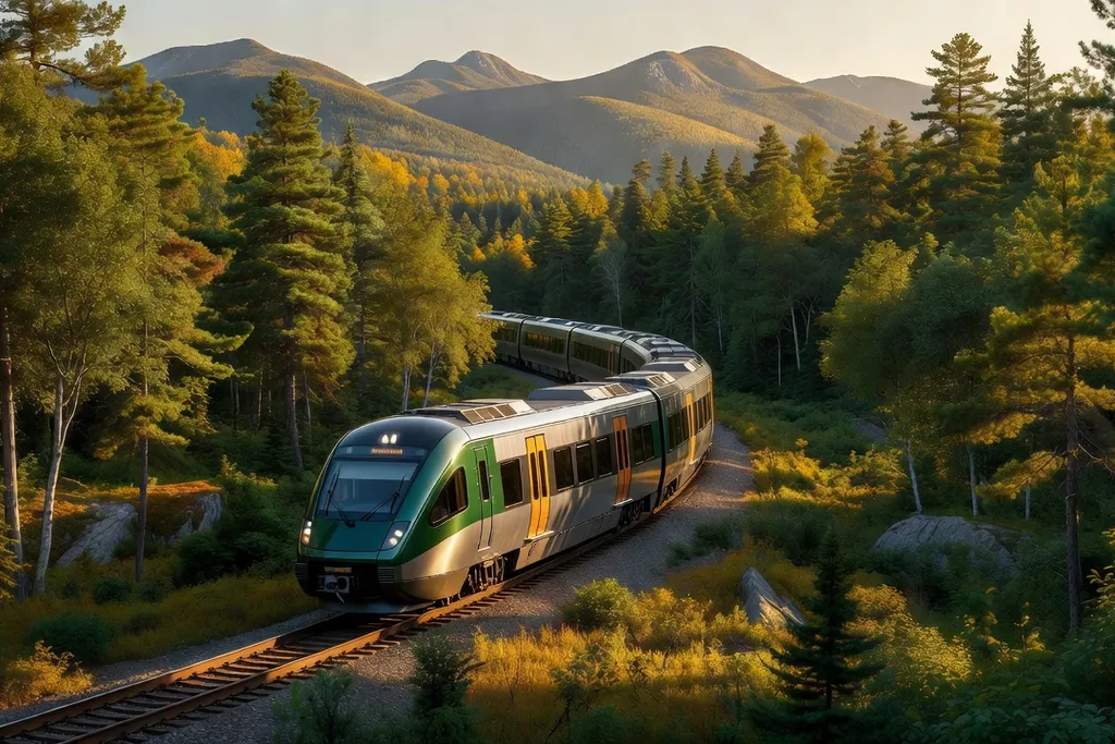 Train de banlieue vers les Laurentides depuis Montréal