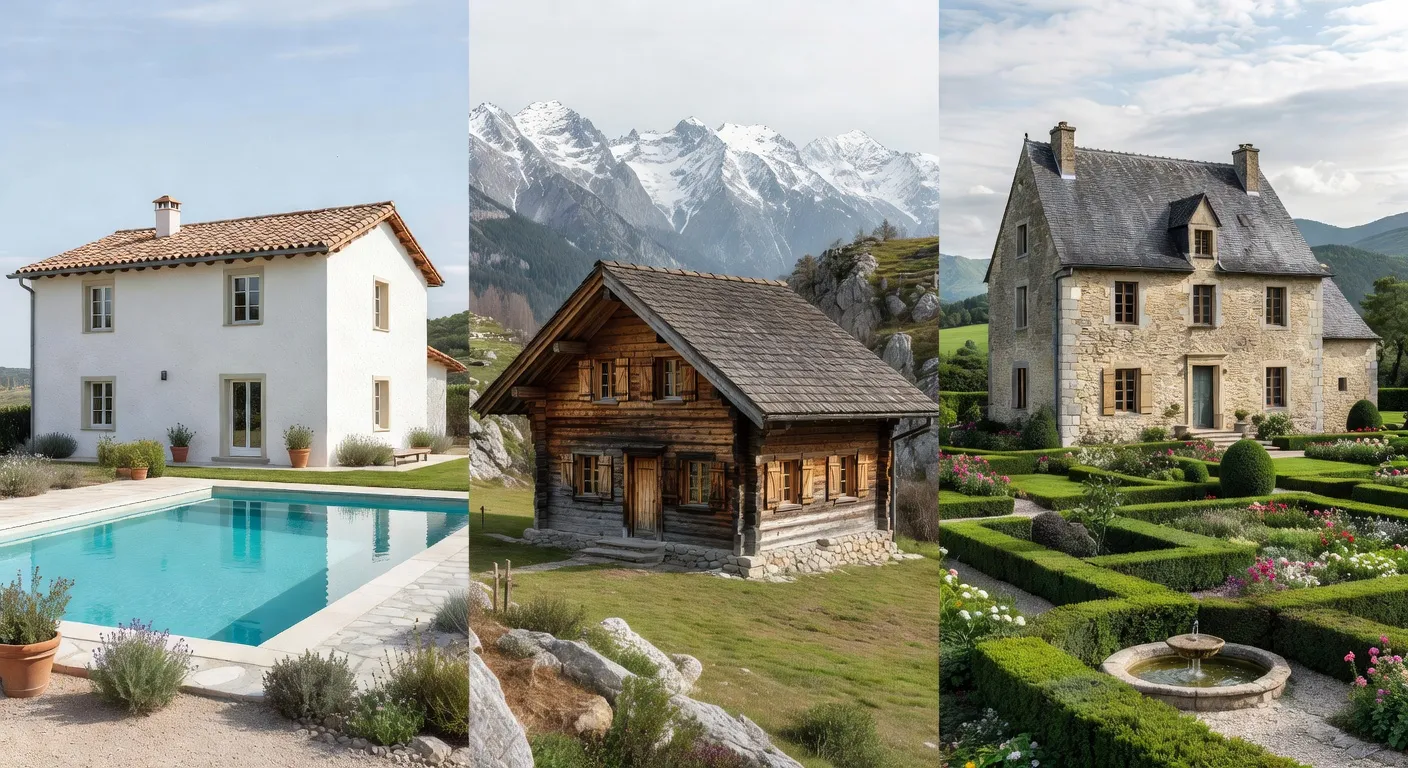 Villa, chalet, manoir : 7 différences essentielles à connaître en 2026